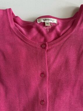 Tyler Boe hot pink button cardigan XS